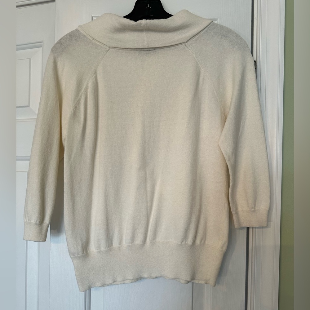 Talbots Ivory Knit Top - Picture 6 of 7